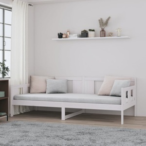 vidaXL, vidaXL Tagesbett Weiß Massivholz Kiefer 90x200 cm, 