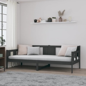 vidaXL, vidaXL Tagesbett Grau Massivholz Kiefer 90x200 cm, vidaXL Tagesbett Grau Massivholz Kiefer 90x200 cm