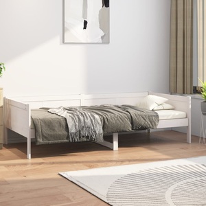 vidaXL, vidaXL Tagesbett Weiß Massivholz Kiefer 90x190 cm, vidaXL Tagesbett Weiß Massivholz Kiefer 90x190 cm