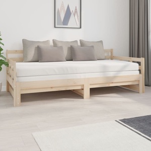 vidaXL, vidaXL Tagesbett Ausziehbar Massivholz Kiefer 2x(90x200) cm