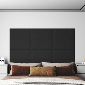 vidaXL, vidaXL Wandpaneele 12 Stk. Schwarz 60x30 cm Samt 2,16 m²