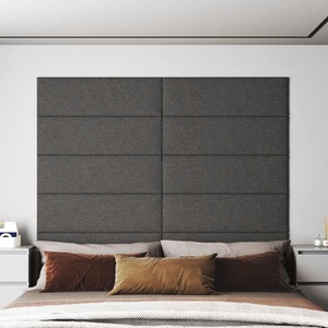 vidaXL, vidaXL Wandpaneele 12 Stk. Dunkelgrau 90x30 cm Stoff 3,24 m²
