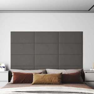 vidaXL, vidaXL Wandpaneele 12 Stk. Dunkelgrau 60x30 cm Samt 2,16 m²