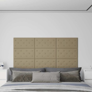 vidaXL, vidaXL Wandpaneele 12 Stk. Cappuccino-Braun 60x30cm Kunstleder 2,16 m²