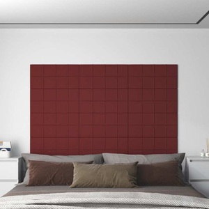 vidaXL, vidaXL Wandpaneele 12 Stk. Weinrot 60x30 cm Stoff 2,16 m²