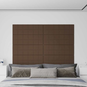 vidaXL, vidaXL Wandpaneele 12 Stk. Braun 90x30 cm Stoff 3,24 m²