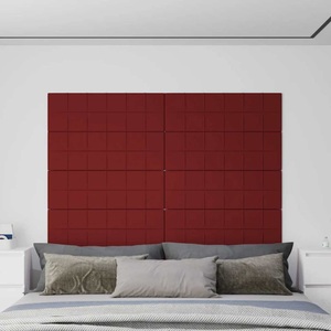 vidaXL, vidaXL Wandpaneele 12 Stk. Weinrot 90x30 cm Stoff 3,24 m²
