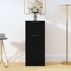 vidaXL, vidaXL Sideboard Schwarz 30x30x70 cm Holzwerkstoff