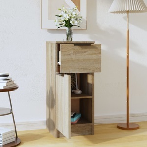 vidaXL, vidaXL Sideboard Sonoma-Eiche 30x30x70 cm Holzwerkstoff, vidaXL Sideboard Sonoma-Eiche 30x30x70 cm Holzwerkstoff