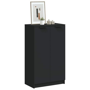vidaXL, vidaXL Schuhschrank Schwarz 59x35x100 cm Holzwerkstoff
