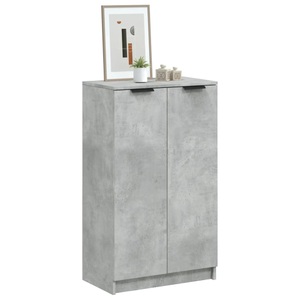 vidaXL, vidaXL Schuhschrank Betongrau 59x35x100 cm Holzwerkstoff, vidaXL Schuhschrank Betongrau 59x35x100 cm Holzwerkstoff
