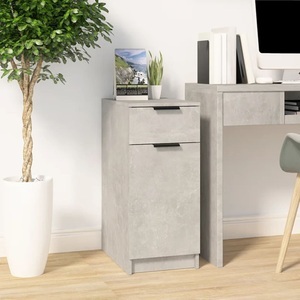 vidaXL, vidaXL Schreibtischschrank Betongrau 33,5x50x75 cm Holzwerkstoff