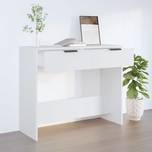 vidaXL, vidaXL Konsolentisch Weiß 90x36x75 cm Holzwerkstoff, vidaXL Konsolentisch Weiß 90x36x75 cm Holzwerkstoff