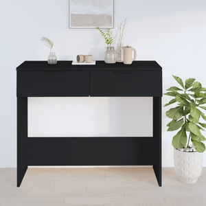 vidaXL, vidaXL Konsolentisch Schwarz 90x36x75 cm Holzwerkstoff, vidaXL Konsolentisch Schwarz 90x36x75 cm Holzwerkstoff