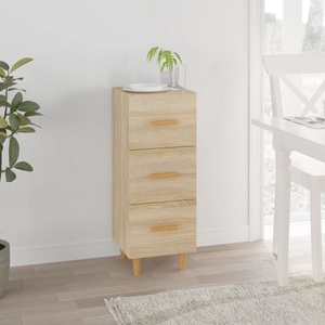 vidaXL, vidaXL Sideboard Sonoma-Eiche 34,5x34x90 cm Holzwerkstoff, vidaXL Sideboard Sonoma-Eiche 34,5x34x90 cm Holzwerkstoff