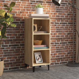 vidaXL, vidaXL Sideboard Sonoma-Eiche 34,5x32,5x90 cm Holzwerkstoff, 