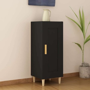 vidaXL, vidaXL Sideboard Schwarz 34,5x34x90 cm Holzwerkstoff