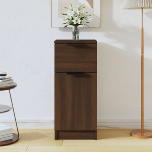 vidaXL, vidaXL Sideboard Braun Eichen-Optik 30x30x70 cm Holzwerkstoff