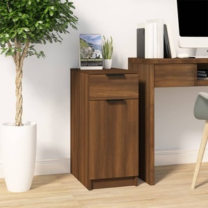 vidaXL, vidaXL Schreibtischschrank Braun Eiche 33,5x50x75 cm Holzwerkstoff