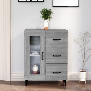 vidaXL, vidaXL Sideboard Grau Sonoma 69,5x34x90 cm Holzwerkstoff
