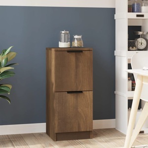 vidaXL, vidaXL Sideboard Braun Eichen-Optik 30x30x70 cm Holzwerkstoff, vidaXL Sideboard Braun Eichen-Optik 30x30x70 cm Holzwerkstoff