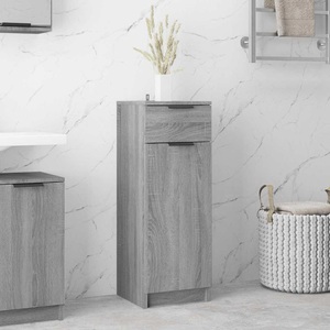 vidaXL, vidaXL Badezimmerschrank Grau Sonoma 32x34x90 cm Holzwerkstoff, vidaXL Badschrank Grau Sonoma 32x34x90 cm Holzwerkstoff