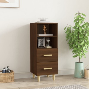 vidaXL, vidaXL Sideboard Braun Eichen-Optik 34,5x34x90 cm Holzwerkstoff, vidaXL Sideboard Braun Eichen-Optik 34,5x34x90 cm Holzwerkstoff