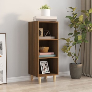 vidaXL, vidaXL Sideboard Braun Eichen-Optik 34,5x32,5x90 cm Holzwerkstoff