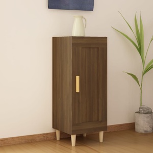 vidaXL, vidaXL Sideboard Braun Eichen-Optik 34,5x34x90 cm Holzwerkstoff