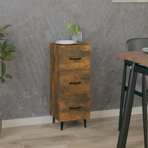vidaXL, vidaXL Sideboard Räuchereiche 34,5x34x90 cm Holzwerkstoff, vidaXL Sideboard Räuchereiche 34,5x34x90 cm Holzwerkstoff