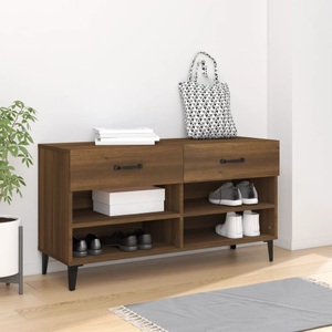 vidaXL, vidaXL Schuhschrank Braun Eichen-Optik 102x35x55 cm Holzwerkstoff, vidaXL Schuhschrank Braun Eichen-Optik 102x35x55 cm Holzwerkstoff