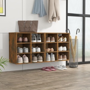 vidaXL, vidaXL Schuhregale 2 Stk. Räuchereiche 52,5x30x50 cm