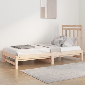 vidaXL, vidaXL Tagesbett Ausziehbar 2x(90x200) cm Massivholz Kiefer