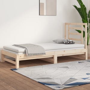 vidaXL, vidaXL Tagesbett Ausziehbar 2x(90x200) cm Massivholz Kiefer
