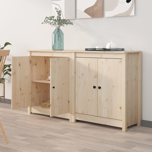 vidaXL, vidaXL Sideboards 2 Stk. 70x35x80 cm Massivholz Kiefer