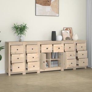 vidaXL, vidaXL Sideboard 230x35x80 cm Massivholz Kiefer