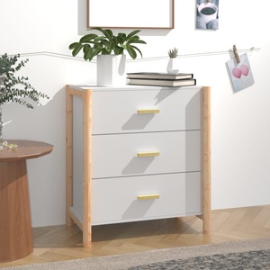 vidaXL, vidaXL Sideboard Weiß 62x38x70 cm Holzwerkstoff