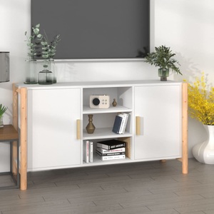 vidaXL, vidaXL Sideboard Weiß 107x38x60 cm Holzwerkstoff