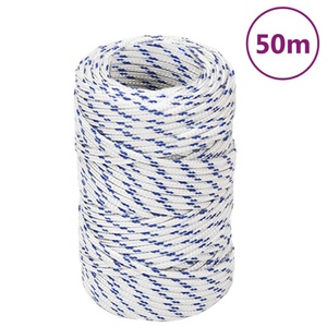 vidaXL, vidaXL Bootsseil Weiß 2 mm 50 m Polypropylen, vidaXL Bootsseil Weiß 2 mm 50 m Polypropylen