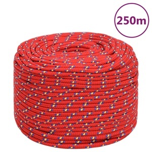 vidaXL, vidaXL Bootsseil Rot 8 mm 250 m Polypropylen, vidaXL Bootsseil Rot 8 mm 250 m Polypropylen