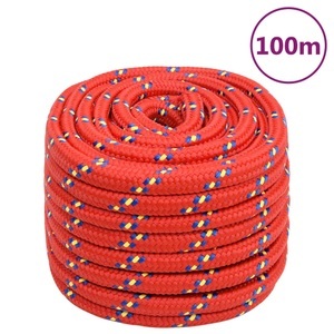 vidaXL, vidaXL Bootsseil Rot 20 mm 100 m Polypropylen, vidaXL Bootsseil Rot 20 mm 100 m Polypropylen