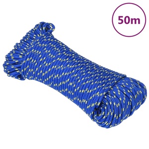 vidaXL, vidaXL Bootsseil Blau 4 mm 50 m Polypropylen, vidaXL Bootsseil Blau 4 mm 50 m Polypropylen