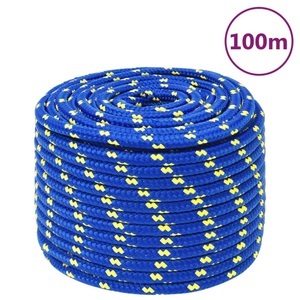 vidaXL, vidaXL Bootsseil Blau 12 mm 100 m Polypropylen, vidaXL Bootsseil Blau 12 mm 100 m Polypropylen