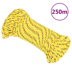 vidaXL, vidaXL Bootsseil Gelb 5 mm 250 m Polypropylen, vidaXL Bootsseil Gelb 5 mm 250 m Polypropylen