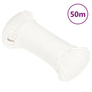 vidaXL, vidaXL Bootsseil Weiß 5 mm 50 m Polypropylen, vidaXL Bootsseil Weiß 5 mm 50 m Polypropylen