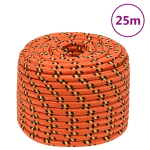 vidaXL, vidaXL Bootsseil Orange 14 mm 25 m Polypropylen, vidaXL Bootsseil Orange 14 mm 25 m Polypropylen