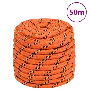 vidaXL, vidaXL Bootsseil Orange 18 mm 50 m Polypropylen, vidaXL Bootsseil Orange 18 mm 50 m Polypropylen