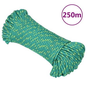 vidaXL, vidaXL Bootsseil Grün 4 mm 250 m Polypropylen, vidaXL Bootsseil Grün 4 mm 250 m Polypropylen