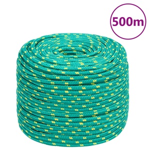 vidaXL, vidaXL Bootsseil Grün 6 mm 500 m Polypropylen, vidaXL Bootsseil Grün 6 mm 500 m Polypropylen