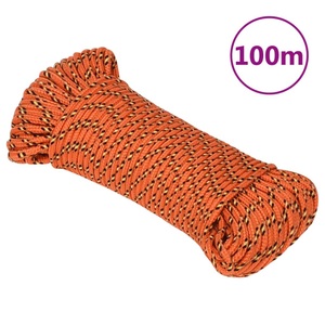 vidaXL, vidaXL Bootsseil Orange 5 mm 100 m Polypropylen, vidaXL Bootsseil Orange 5 mm 100 m Polypropylen